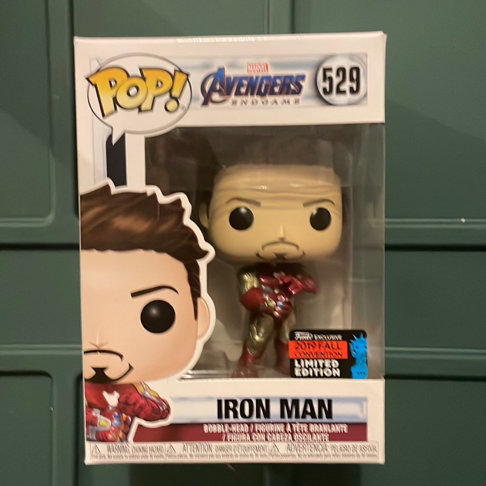 Iron man FUNKO pop 529 NYCC sticker 2019 exclusive